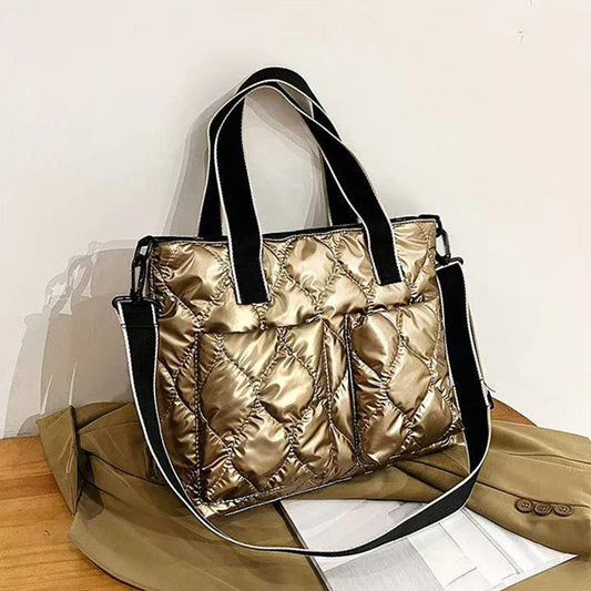 Shopper-Tasche – Reißverschluss, ideal für Alltag & Anlass