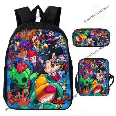 Brawl Stars Rucksack-Set & Federmäppchen – verschiedene Motive