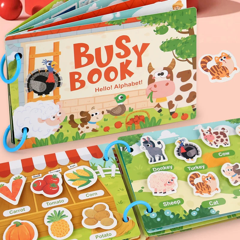 Wiederverwendbares Aktivitätsbuch für Kinder – Zuordnungsspiele