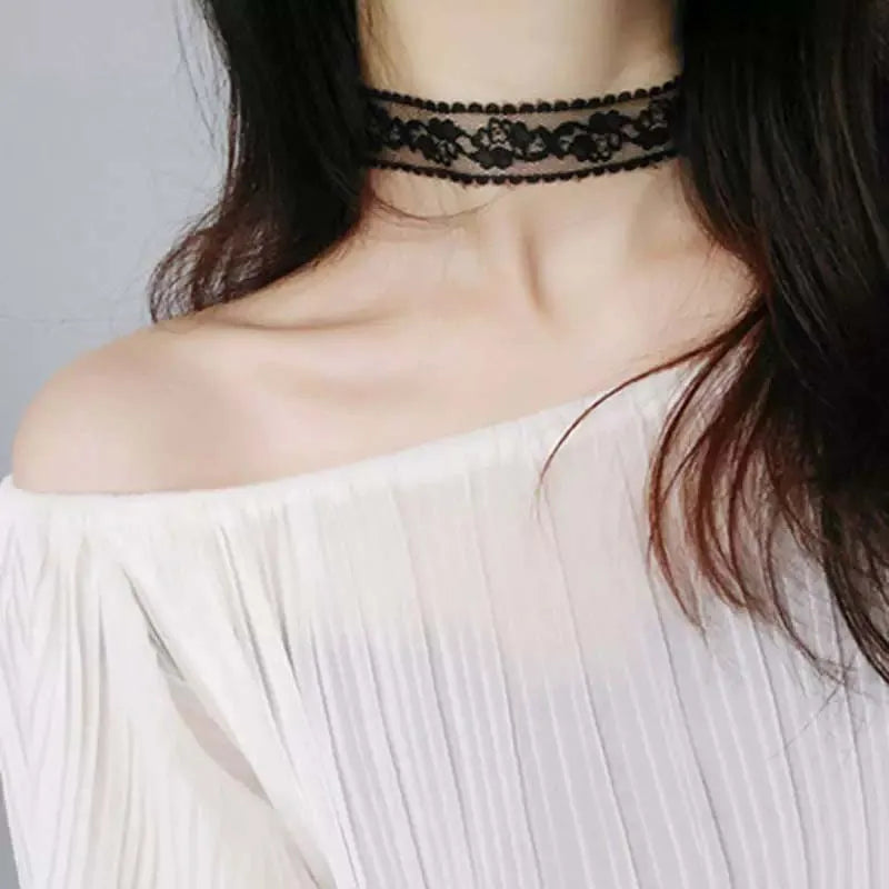 Spitzen-Choker Halskette – Romantisch & Klassisch | Damen, Ansicht 4