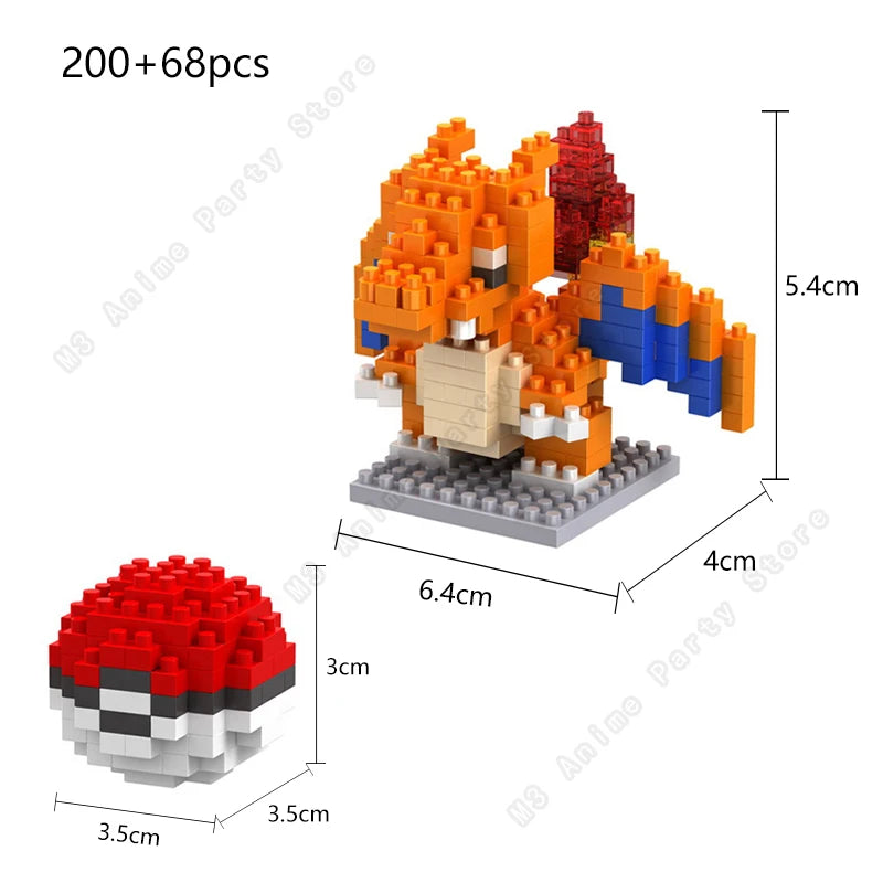 Pokemon Bausteine-Set – Pikachu, Gengar & Charizard zum Zusammenbauen