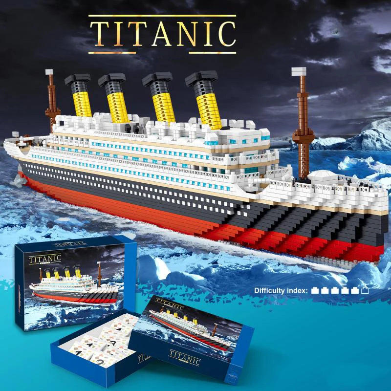 Titanic Bausteine – Kreuzfahrtschiff-Modell, 4404 Teile, für Erwachsene