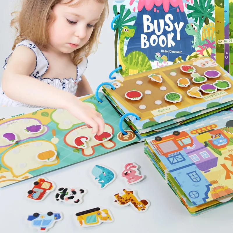Wiederverwendbares Aktivitätsbuch für Kinder – Zuordnungsspiele