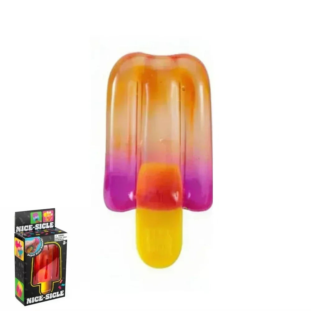 Eiswürfel Squishy Toy - Transparenter Nice Cube Anti-Stress Fidget
