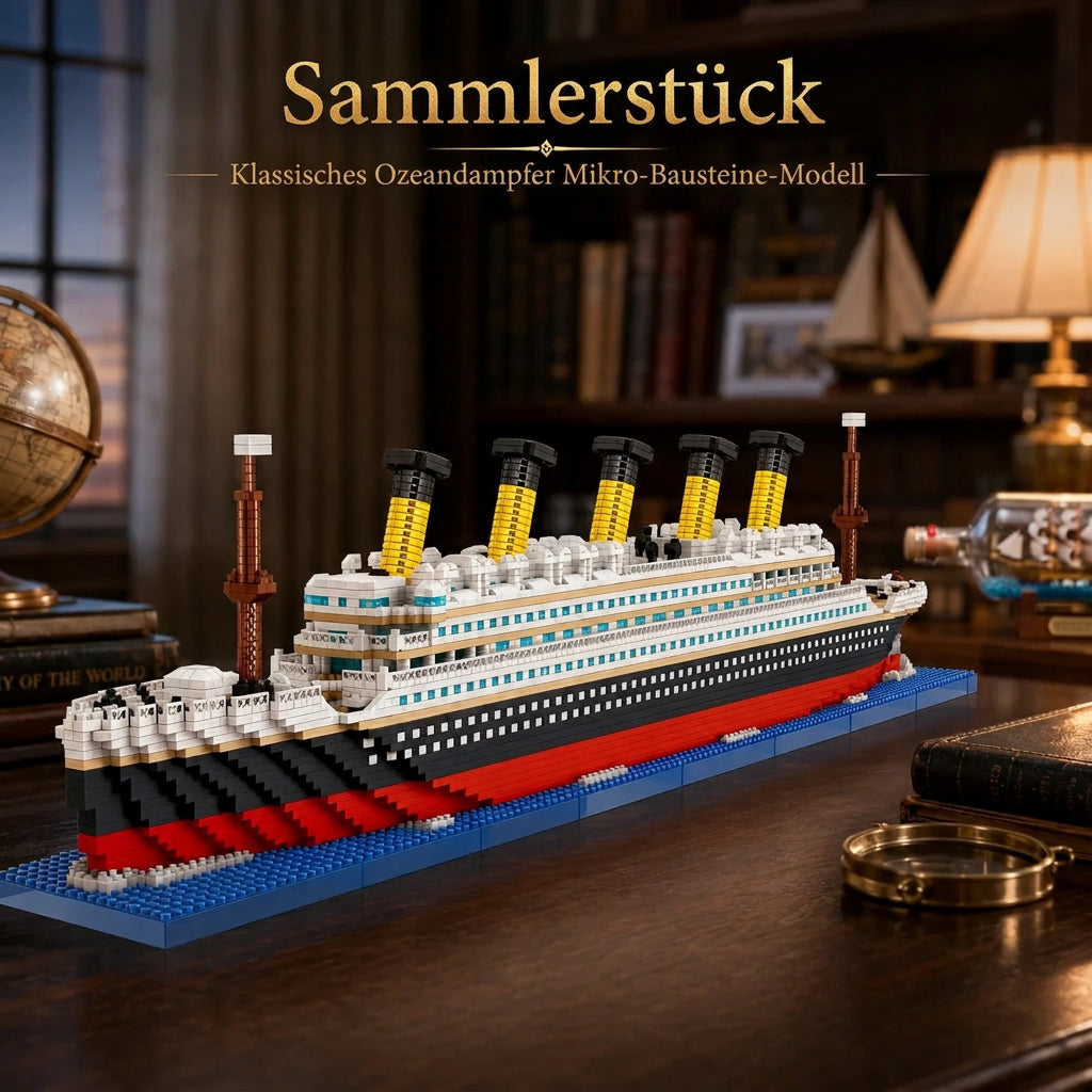 Titanic Bausteine – Kreuzfahrtschiff-Modell, 4404 Teile, für Erwachsene