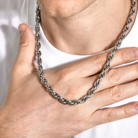 Gedrehte Gliederkette aus Edelstahl, Ansicht 2