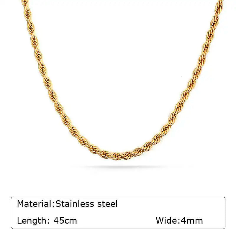 Edelstahl Gliederkette goldfarben – Damen | Minimalistisch & Trendy, Modell 14