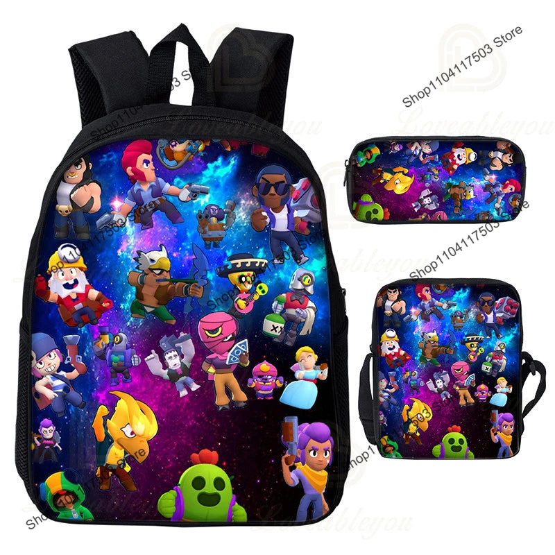 Brawl Stars Rucksack-Set & Federmäppchen – verschiedene Motive
