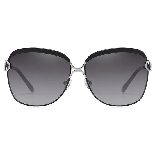 Moderne Sonnenbrille Rund polarisiert Spiegelglas Verlaufsglas, Ansicht 4