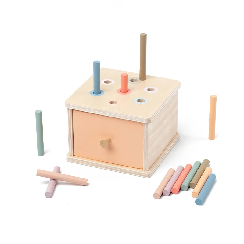 Holz-Sortierbox für Kinder – Montessori-inspiriert