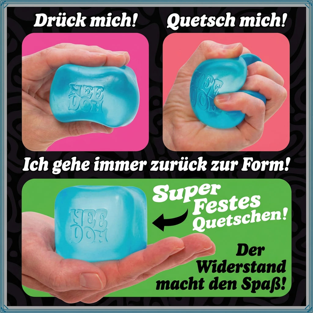 Eiswürfel Squishy Toy - Transparenter Nice Cube Anti-Stress Fidget