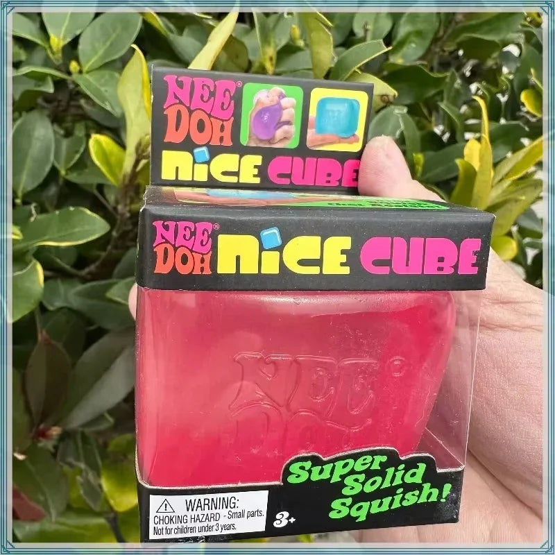 Eiswürfel Squishy Toy - Transparenter Nice Cube Anti-Stress Fidget