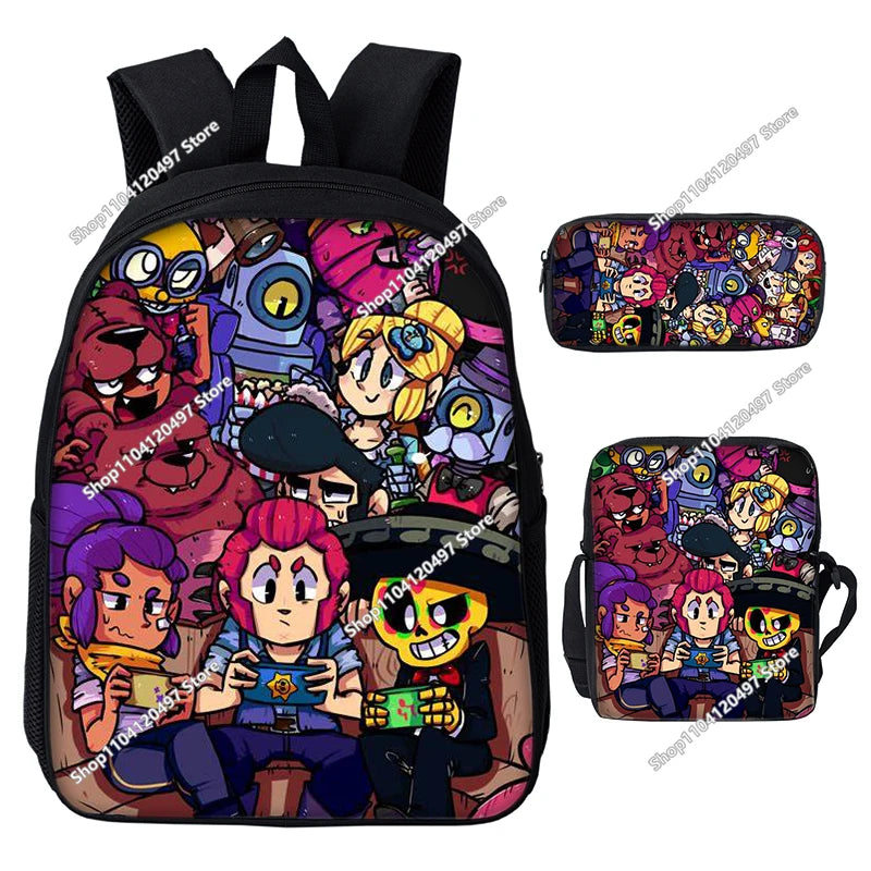 Brawl Stars Rucksack-Set & Federmäppchen – verschiedene Motive