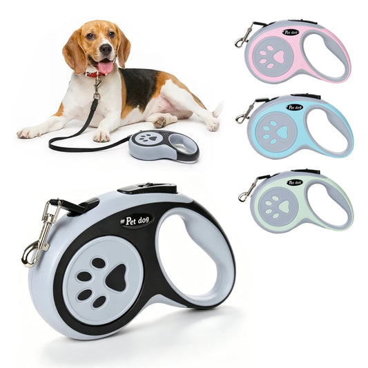Hundeleine ausziehbar, automatisch, Pink