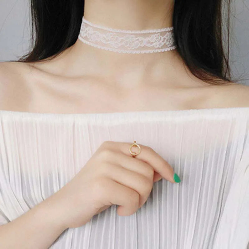Spitzen-Choker Halskette – Romantisch & Klassisch | Damen, Ansicht 5