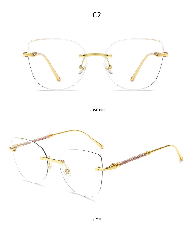 Edle Sonnenbrille Cat-Eye Metall, Ansicht 19