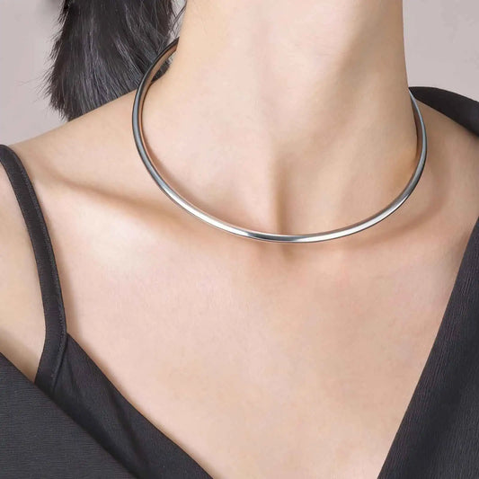 Choker-Kette – Edelstahl, verstellbar