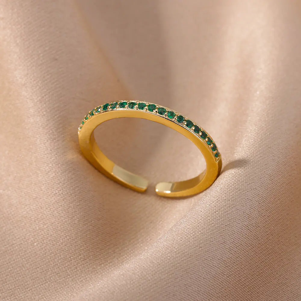 Eleganter Ring mit bunten Steinen, verschiedene Varianten, Ansicht 2