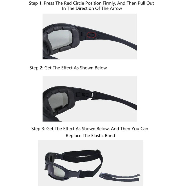 Winddichte Sonnenbrille
