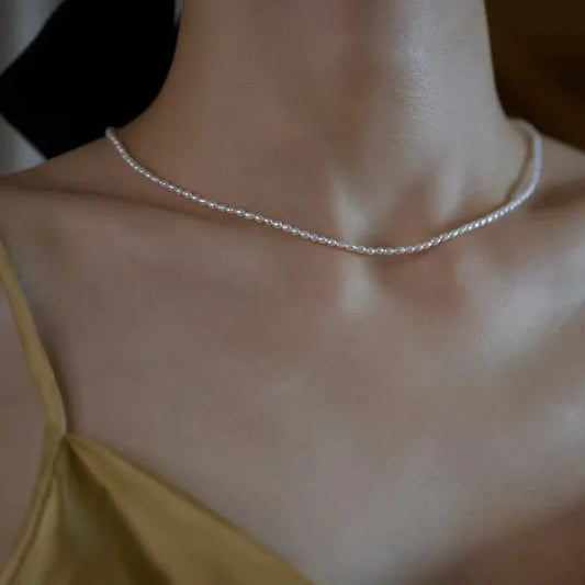 Perlenkette 925 Sterling Silber