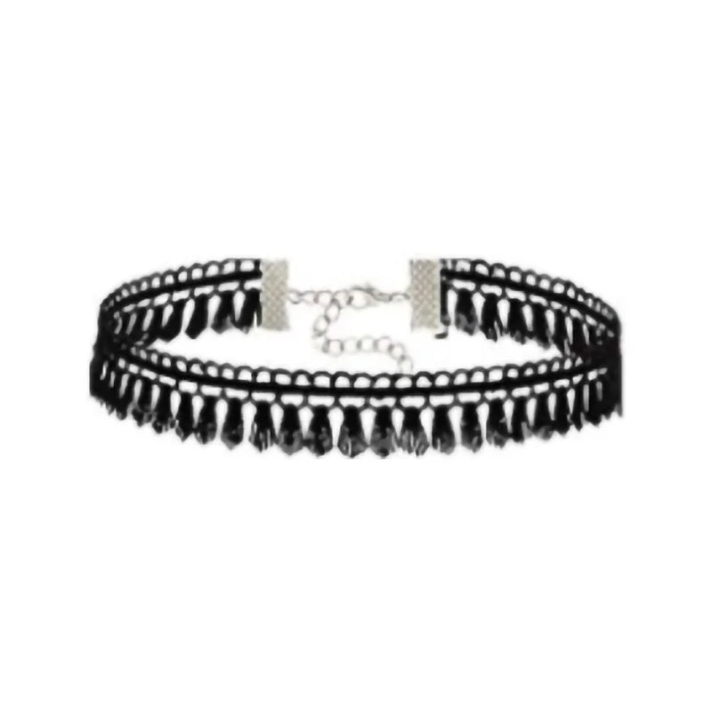 Samt-Spitzen Choker Halskette – Vintage Gothic | Damen, Ansicht 5
